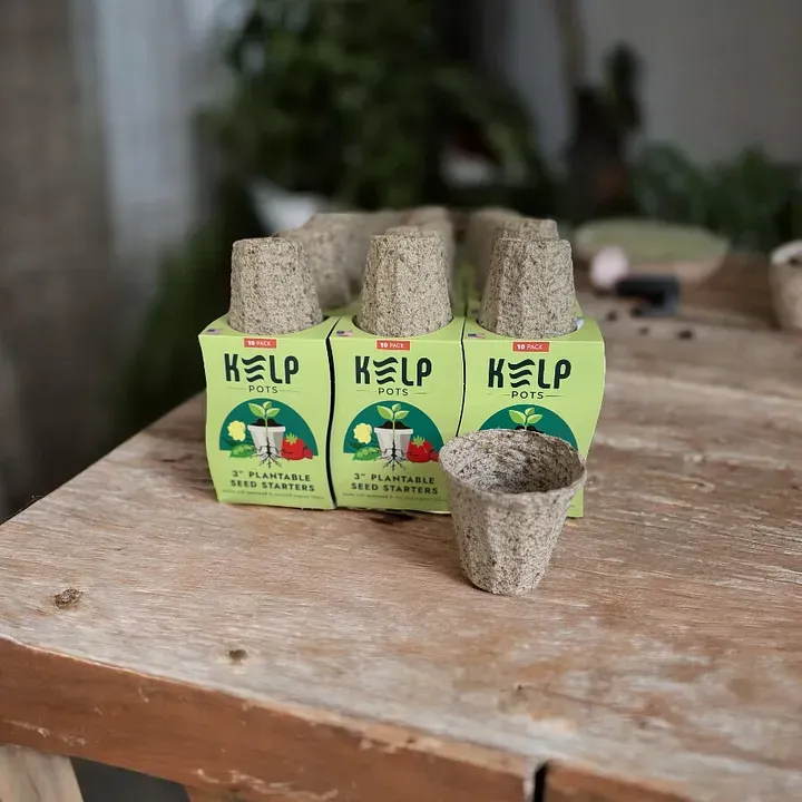 Kelp Pots in their packaging.
