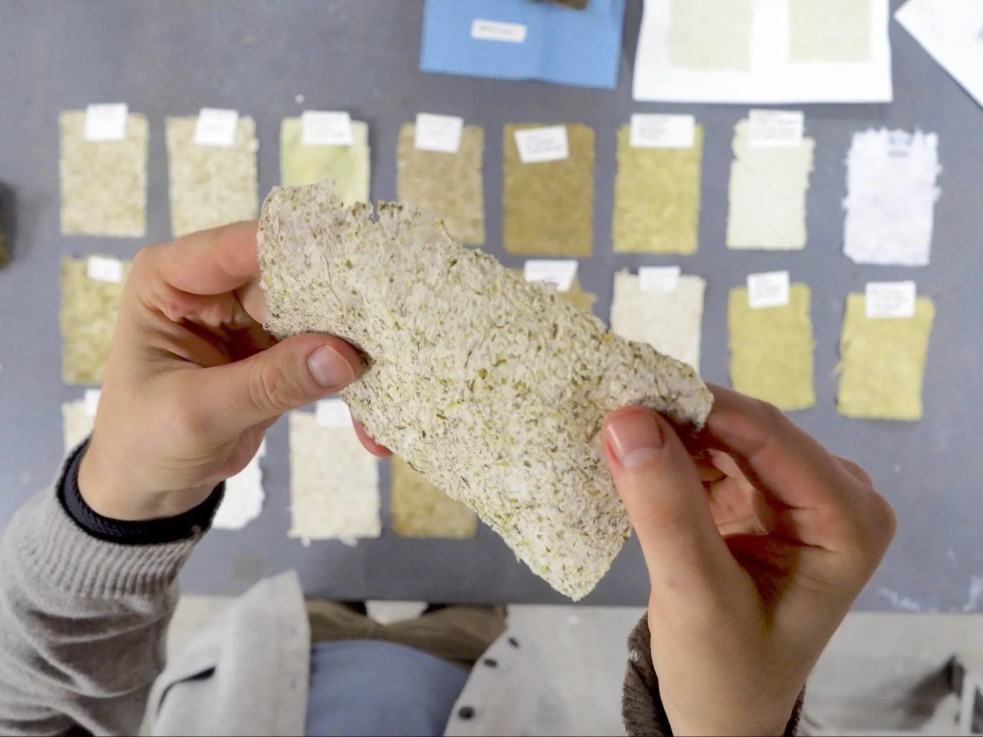 Material samples developed with Keep Earth Company
